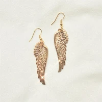 fashion angel wings womens earrings bohemian handmade exquisite jewelry retro feather pendant jewelry gift