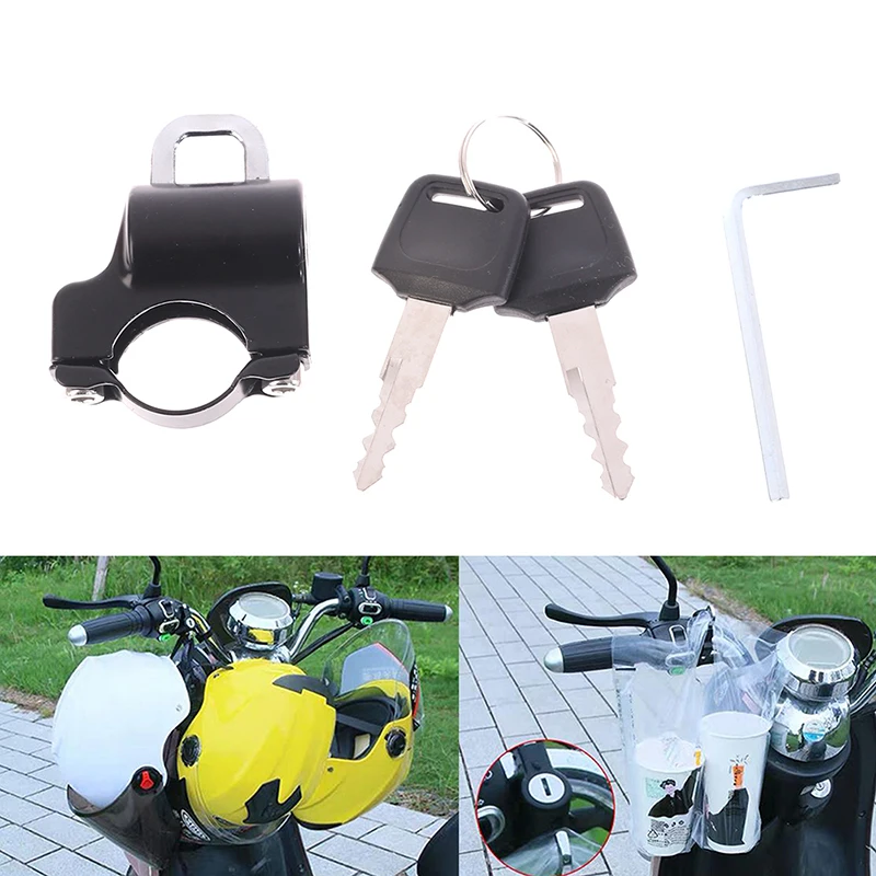 

Motorcycle Universal Helmet Lock Handlebar Anti-theft Safety Motorcycle Helmet Lock Safety Head Cap Lock Fixed Helmet Hook Lock