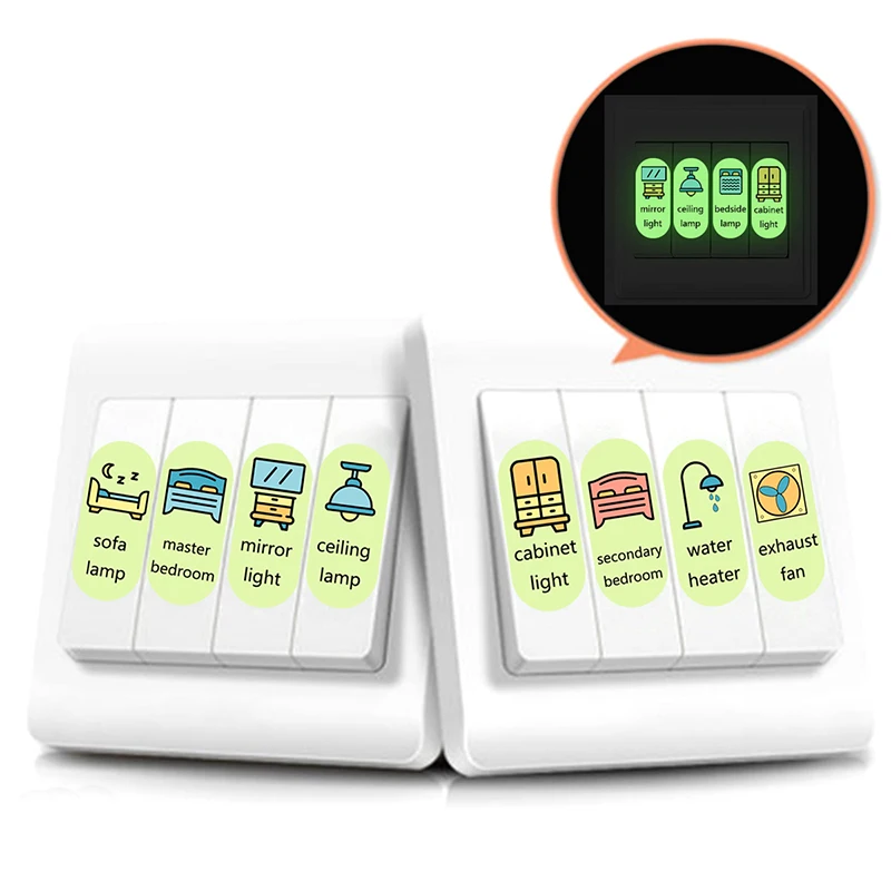 

Светящиеся наклейки для выключателей HUXUAN