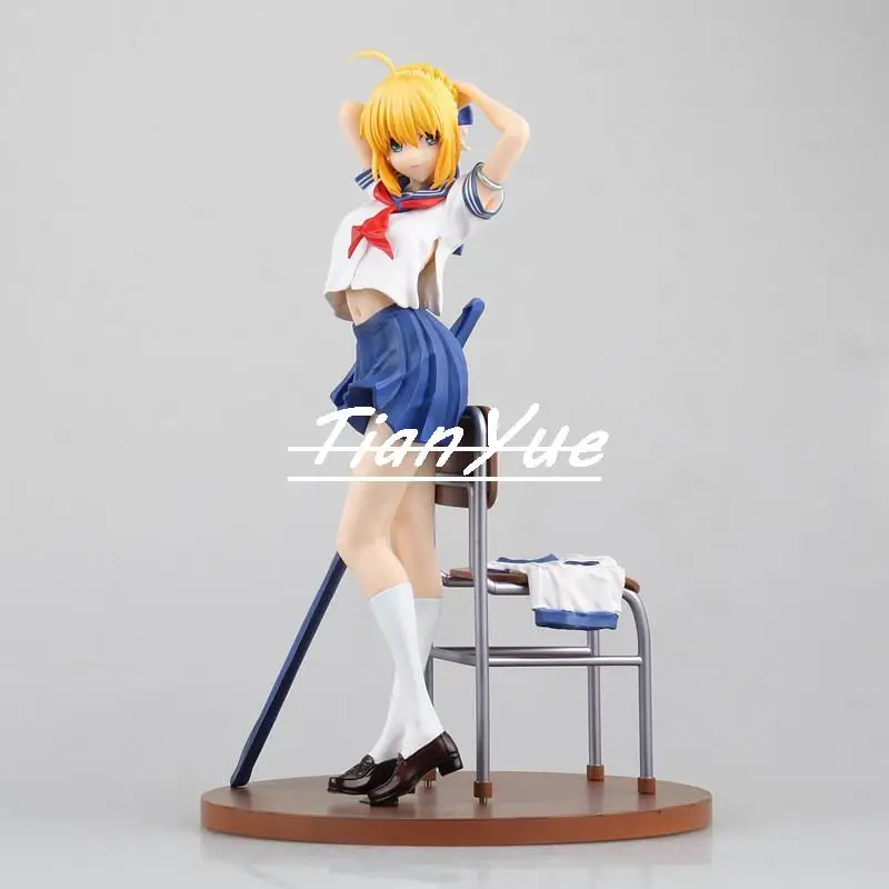 Школьная униформа в стиле аниме альтер из новеллы Fate Grand Order Saber Ver. Фигурка Модели