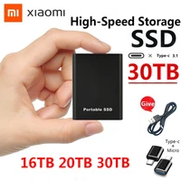 xiaomi 100 original high speed portable external hard drive disks usb 3 1 16tb 8tb ssd solid state drives for desktop laptop