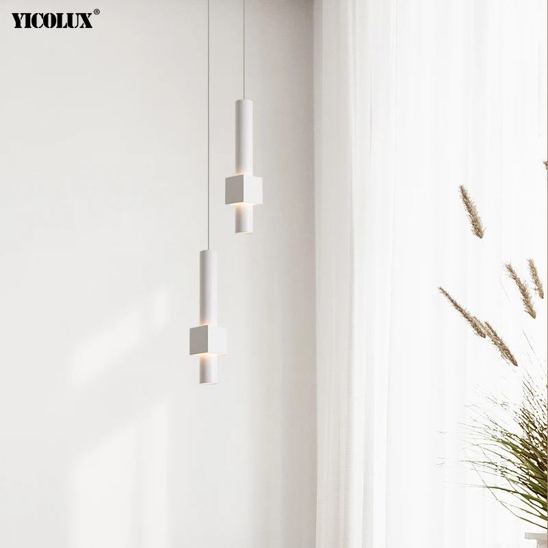 Простой современный светодиодный подвесной светильник в скандинавском стиле