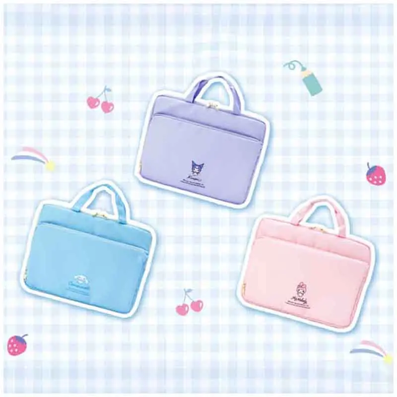 

Sanrioed Kuromi Cinnamoroll My Melody Аниме фигурки мультфильмов офисные принадлежности сумка для хранения ноутбука портативная сумочка подарок