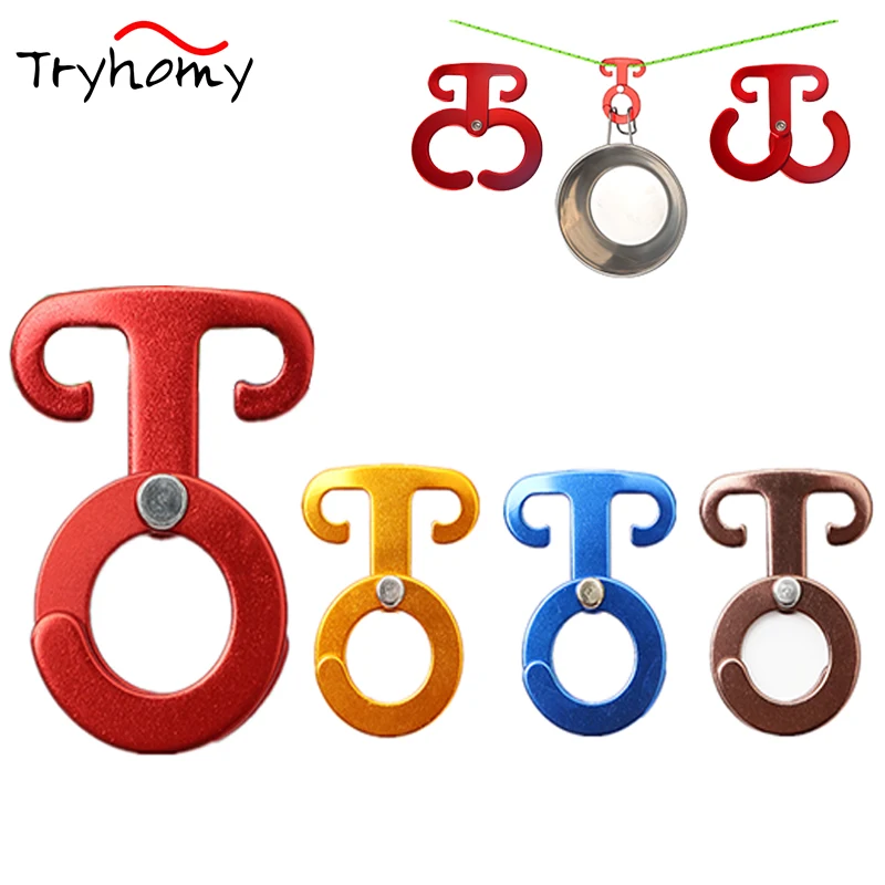 

Outdoor Aluminum Rope Hanger Tent Rope Buckle Circular Paracord Rope Buckle For Survival Travel Camping Equipment Hanger Tool