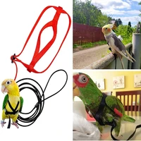 bird harness leash outdoor flying traction straps band adjustable anti bite training rope bird accessories pet supplies