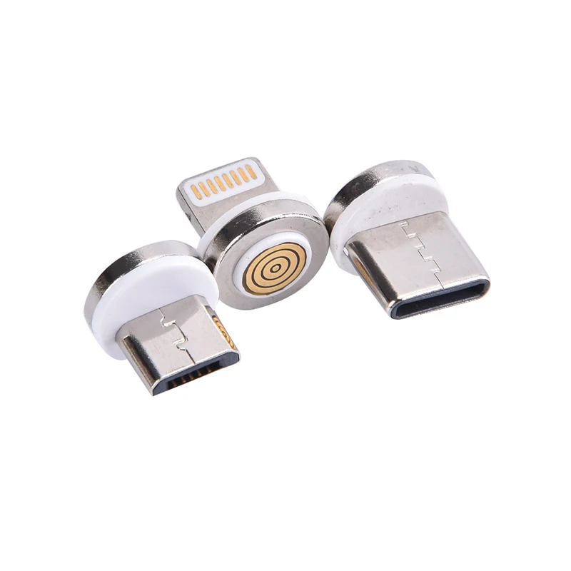 

Round Magnetic Cable Plug for Type C Micro USB C Plugs Fast Charging Adapter