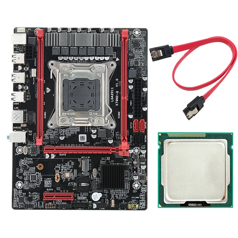 

X79 (X79M-Q) Desktop Motherboard With E5-2670 V2 CPU LGA 2011 2XDDR3 ECC RAM PCIE16X 4X USB2.0 SATA2.0 Motherboard
