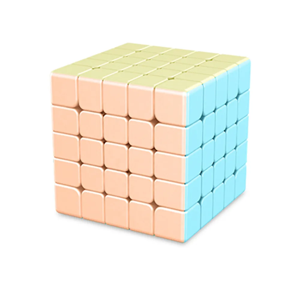

Moyu Meilong5 5x5x5 Cube Marcaron Series 5x5 Magic Cube Cartoon Color Competitive Performance