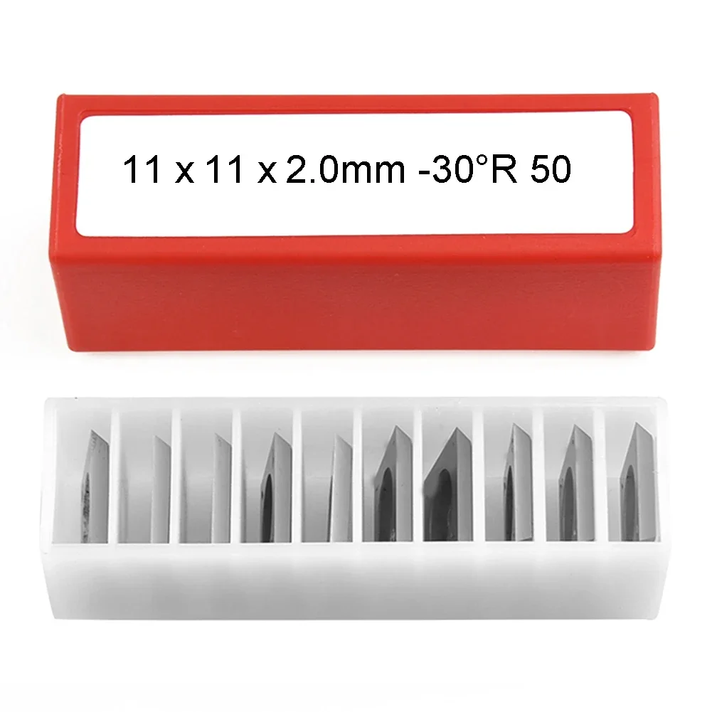 10 шт. Набор сменных твердосплавных режущих пластин для токарного станка 11x11x2 0 мм