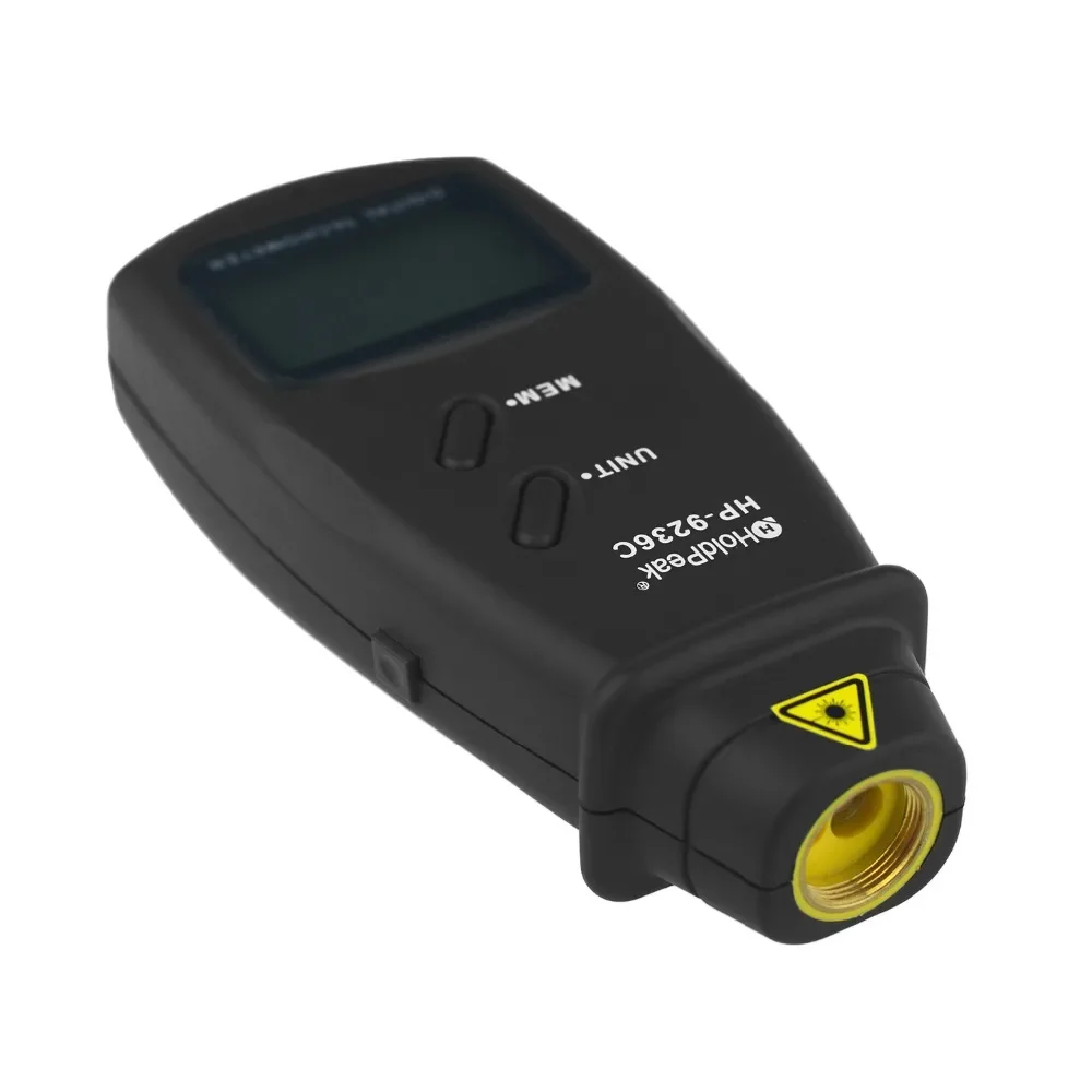 Фото Лазерный тахометр HoldPeak HP-9236C, измеритель скорости, цифровой диагностический инструмент, фото ЖК-дисплей, измеритель оборотов в минуту, двигатель, бесконтактный тахометр №4