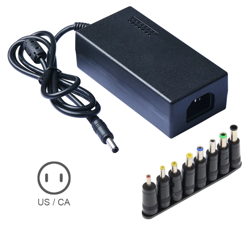 

Laptop Adapter 96w Universal Notebook Computer Adjustable Portable Power Charger Set Us Uk Au Eu Plug