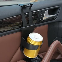 dropshipping 2pcs car cup holder universal adjustable black truck door mount drink bottle stand for vehicle