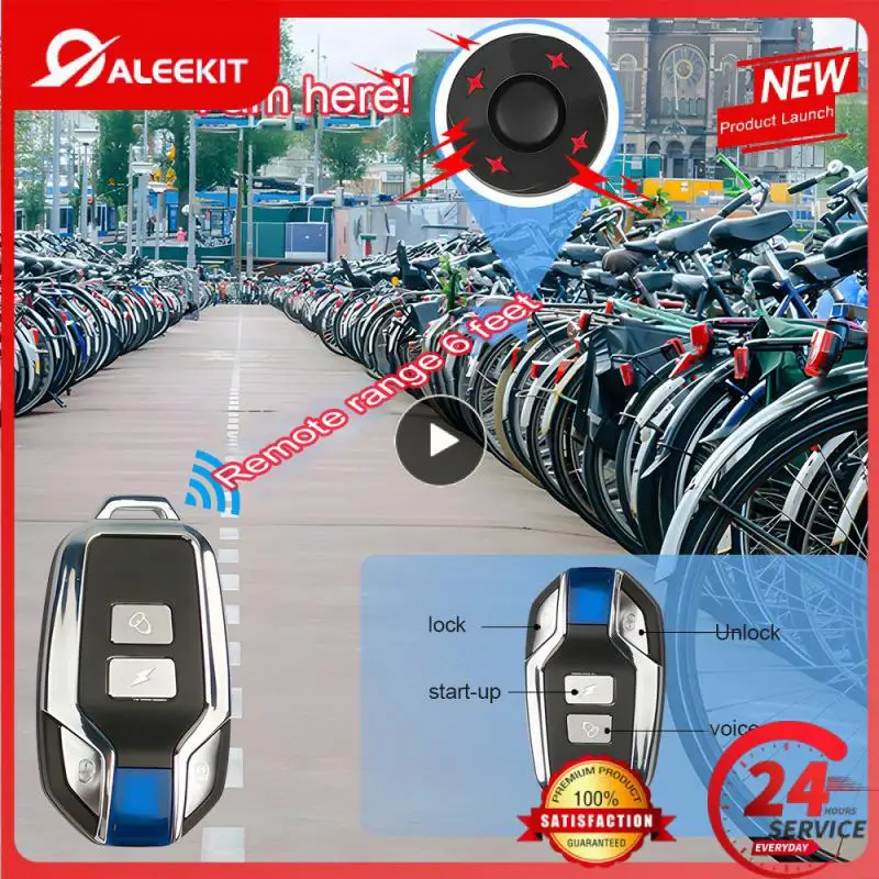 

Rf433 Remote Control Brake Light 3-in-1 Waterproof Wireless Bike Vibration Alarm Smart Bicycle Taillight New Anti Theft Alarm