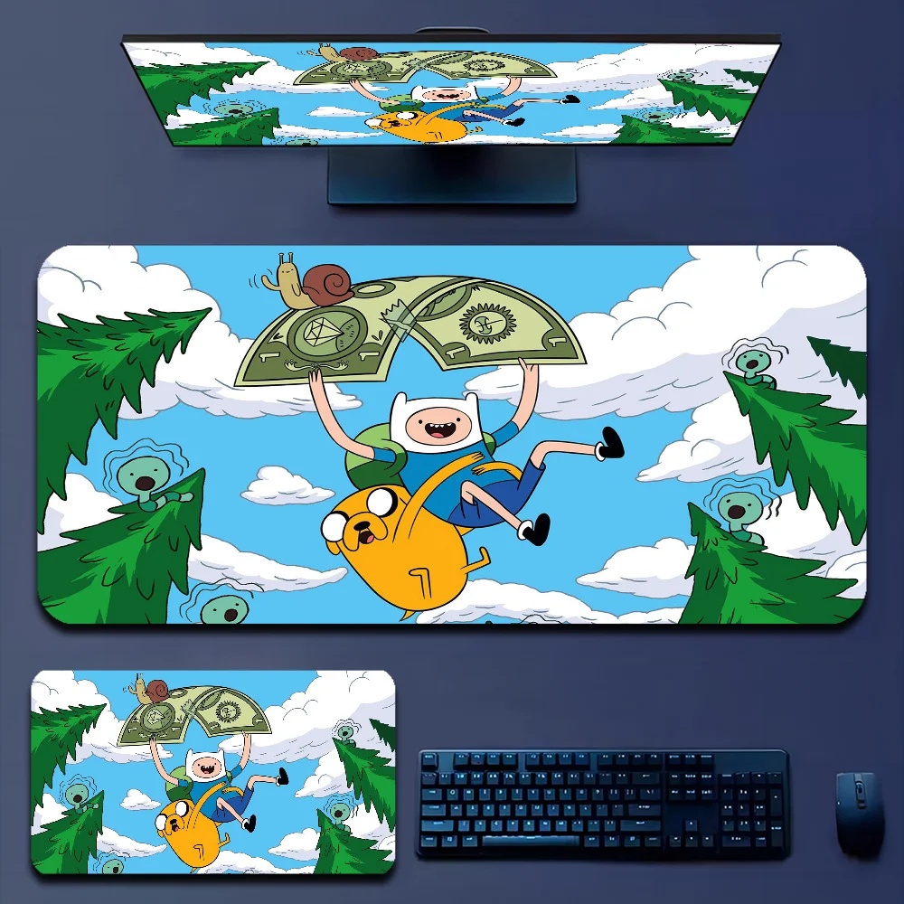 Коврик Для Игровой Мыши Adventuree Time Кожаный На Заказ Настольный