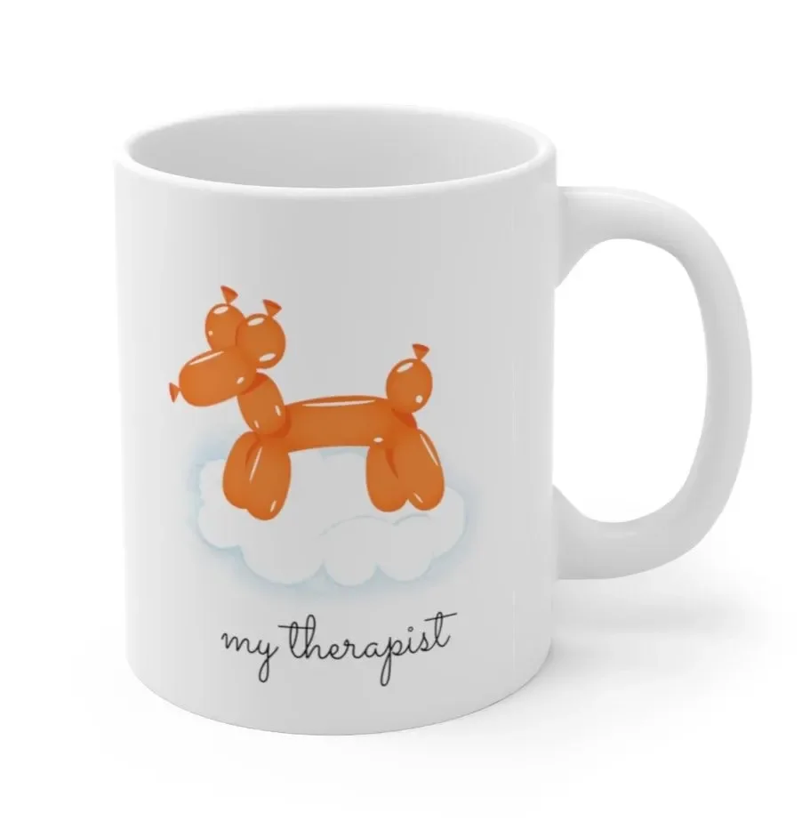 

Orange Balloon Dog Theme Mug kitchen accessories water bottle