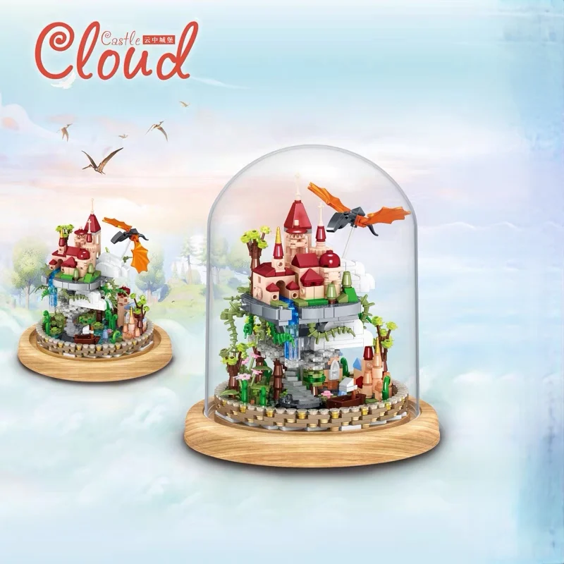 

835 шт., Детский конструктор «облачный замок»