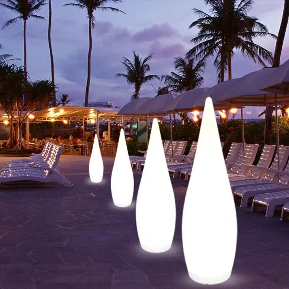 Солнечное освещение Ландшафтная RGB Капля воды дизайн водонепроницаемый с