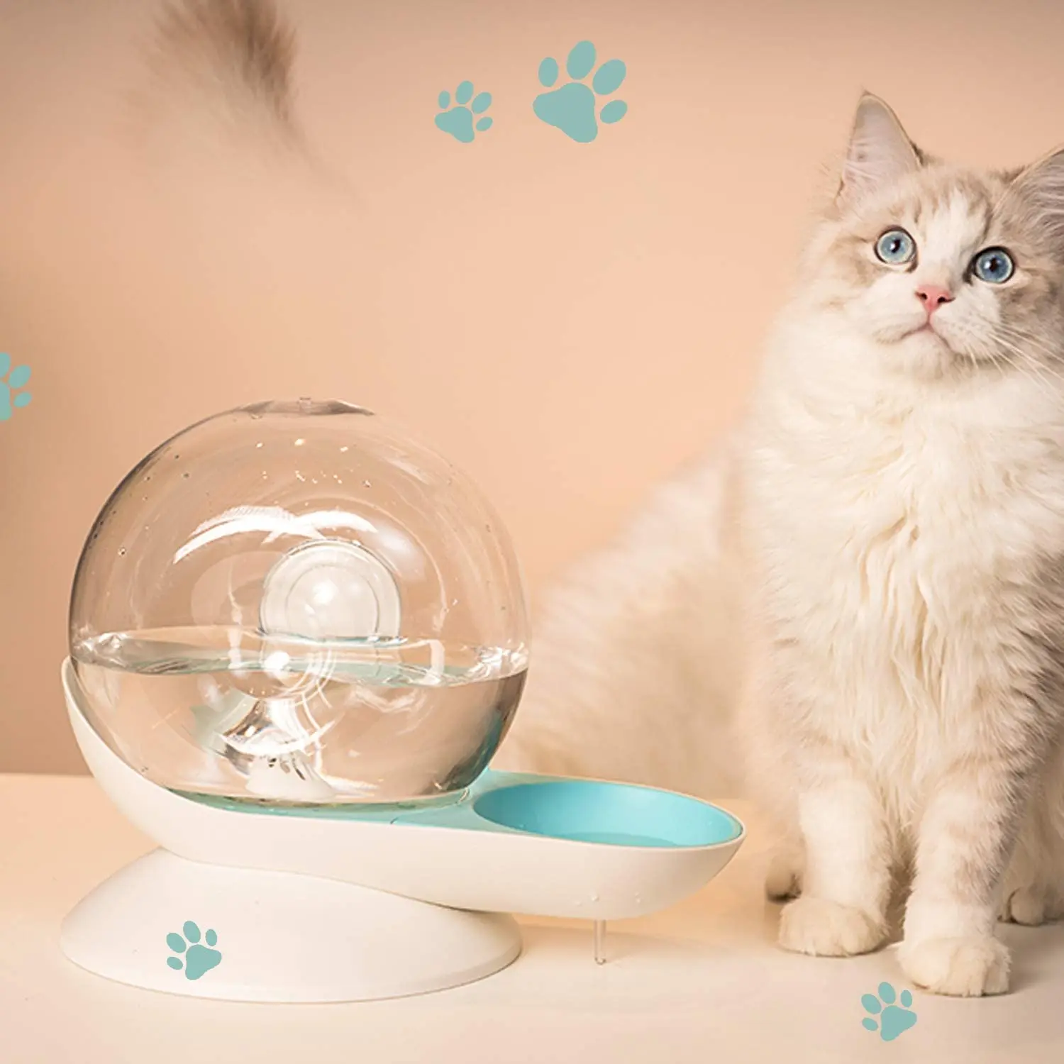 

Поилка для кошек, автоматический диспенсер для питьевой воды, емкость из пузырей, большая поилка для кошек и собак