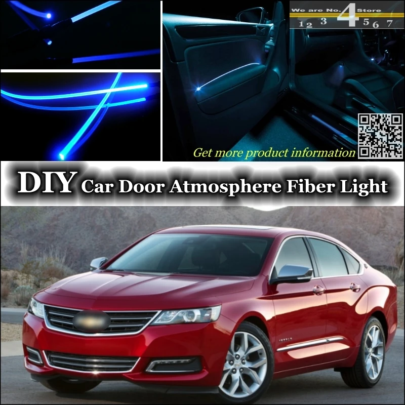 

interior Ambient Light Tuning Atmosphere Fiber Optic Band Lights For Chevrolet Impala Inside Door Panel illuminatio For Tuning