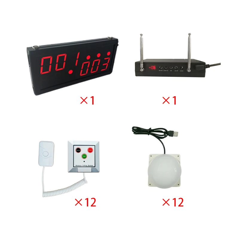 Wireless Nurse Call Pager for Elderly Senior Patient Nurse Pager Service Calling System