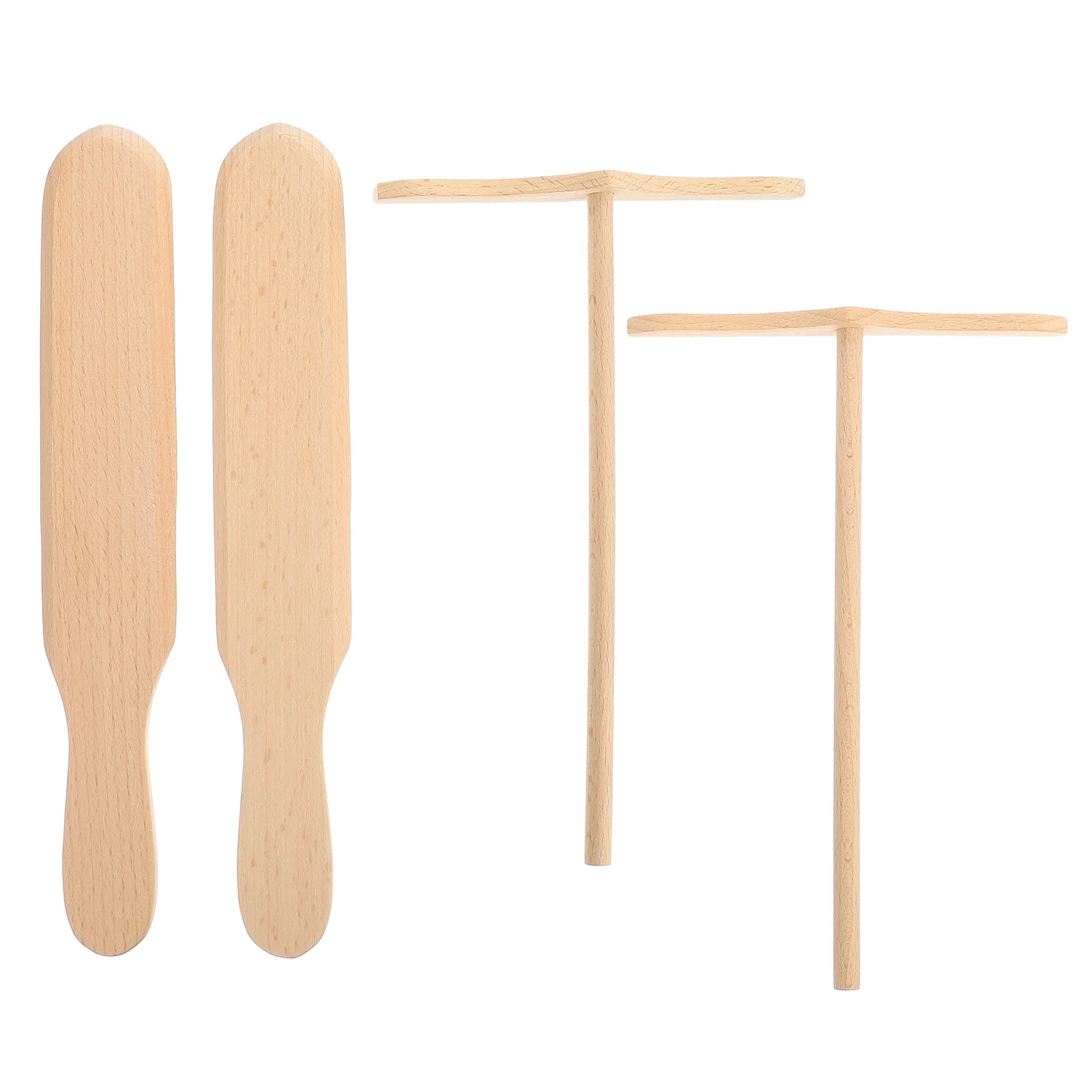 

4pcs Crepe Spreader and Spatula Set Pancake Crepe Pan Cooking Rack Batter Spreading Omelet Crepe Maker Accessories