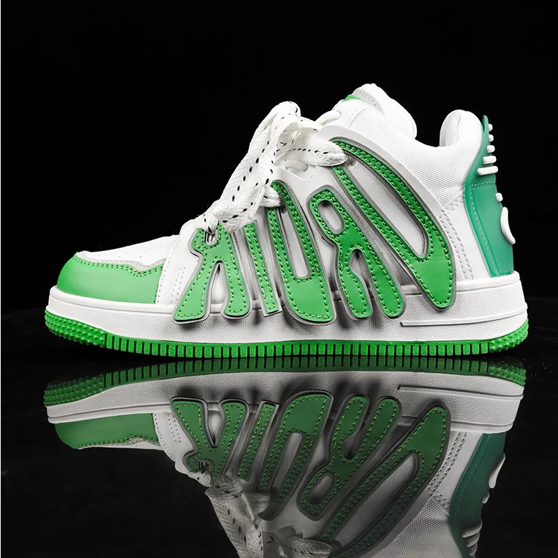 Uninsex Shoes Men Skatebord Shoes Women High-top Couple Skatebording Shoes Designer Comfortable Walking Leather Casual Sneakers