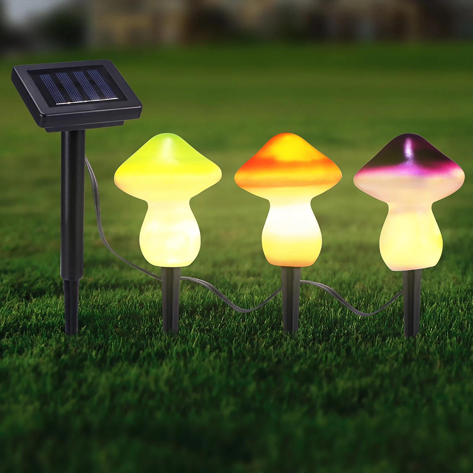 

3 IN 1 Mushroom Solar Garden Lights LED Solar Lamp For Garden Decoration Waterproof Outdoor Landscape Lawn Lamp Solar Path Light