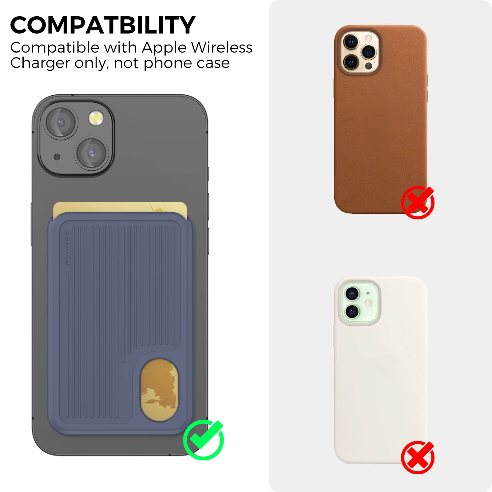 Портативная карманная Вертикальная зернистая Обложка для карт телефона