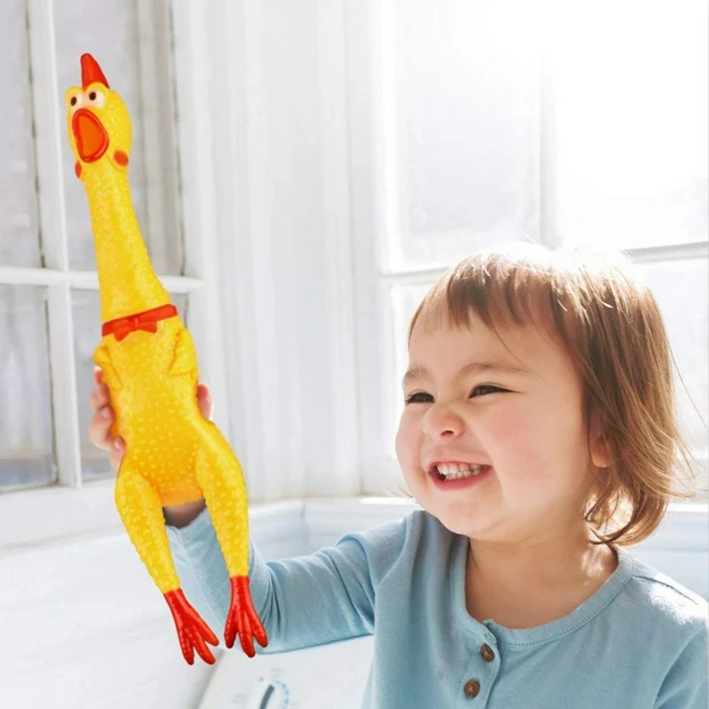 

Screaming Chicken Squeeze Sound Toy Pets Dog Toys Product Shrilling Decompression Tool Squeak Vent chicken