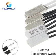 KSD9700 250V 5A 10A 16A 40~155 Degree Bimetal Disc Temperature Switch Normal Close Closed Thermostat Thermal Protector Fuses