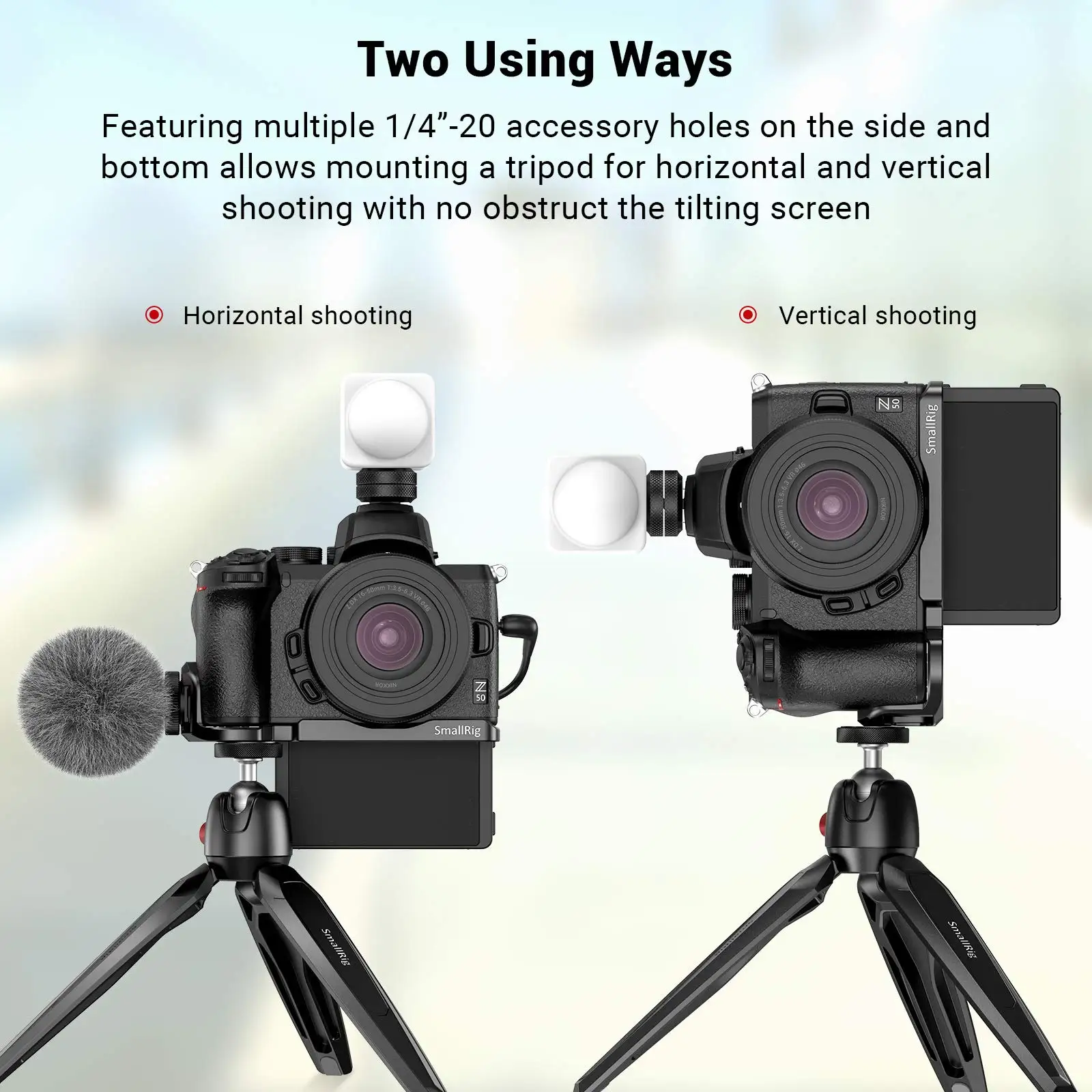 SmallRig Z50 Монтажная пластина для камеры Nikon со встроенным креплением холодного