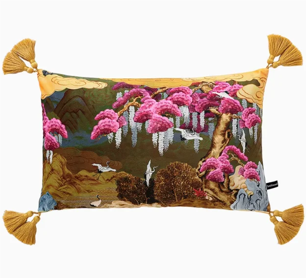 

Бархатный чехол для подушки с животным принтом Moneky Horse