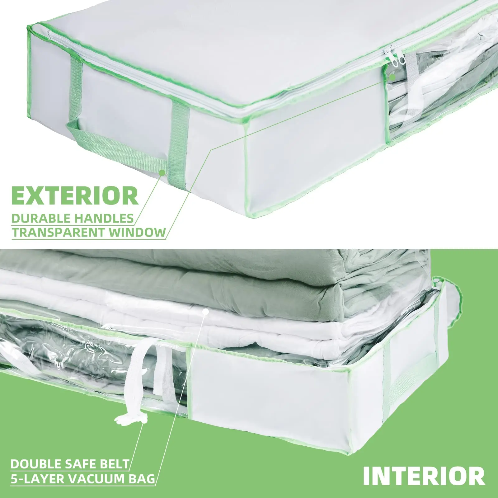 TAILI большая вместительная вакуумная коробка для хранения одежды с ручкой под