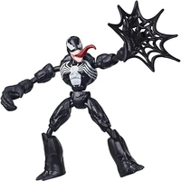 marvel venom action figure for child 6 inch flexible figure with web accessory marvel bend and flex venom toy figure for kid