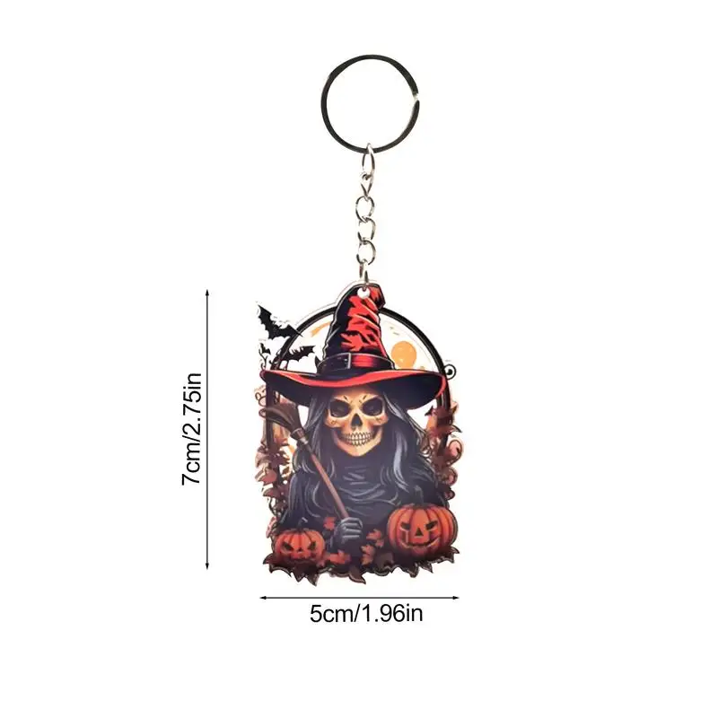 Акриловая подвеска в виде тыквы Призрачного 2D черепа