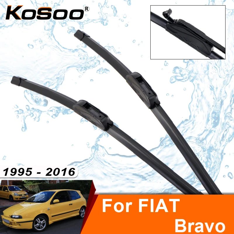 Фото Щетка стеклоочистителя для FIAT Bravo 182 1995-2016, резиновая насадка для лобового стекла, аксессуар для переднего стеклоочистителя №1