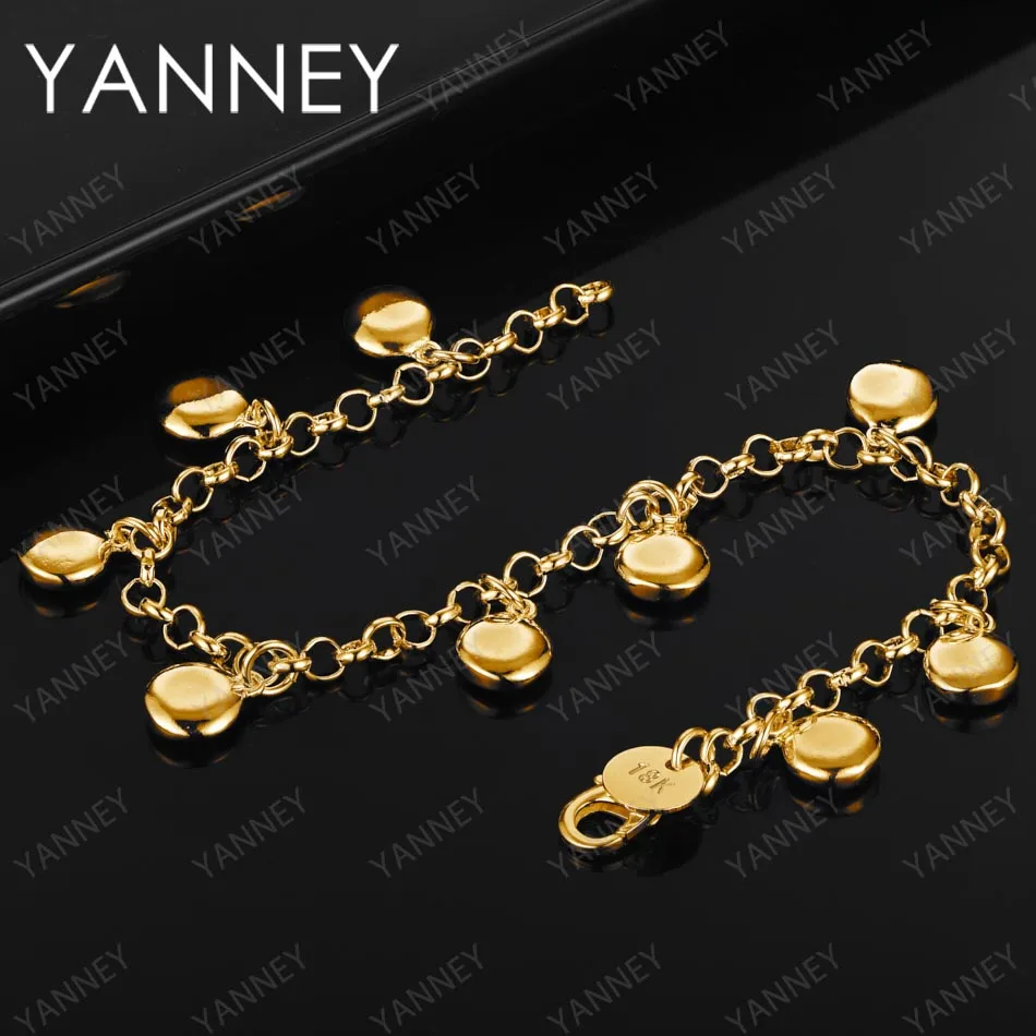 Женский браслет из серебра 925 пробы с круглыми бусинами