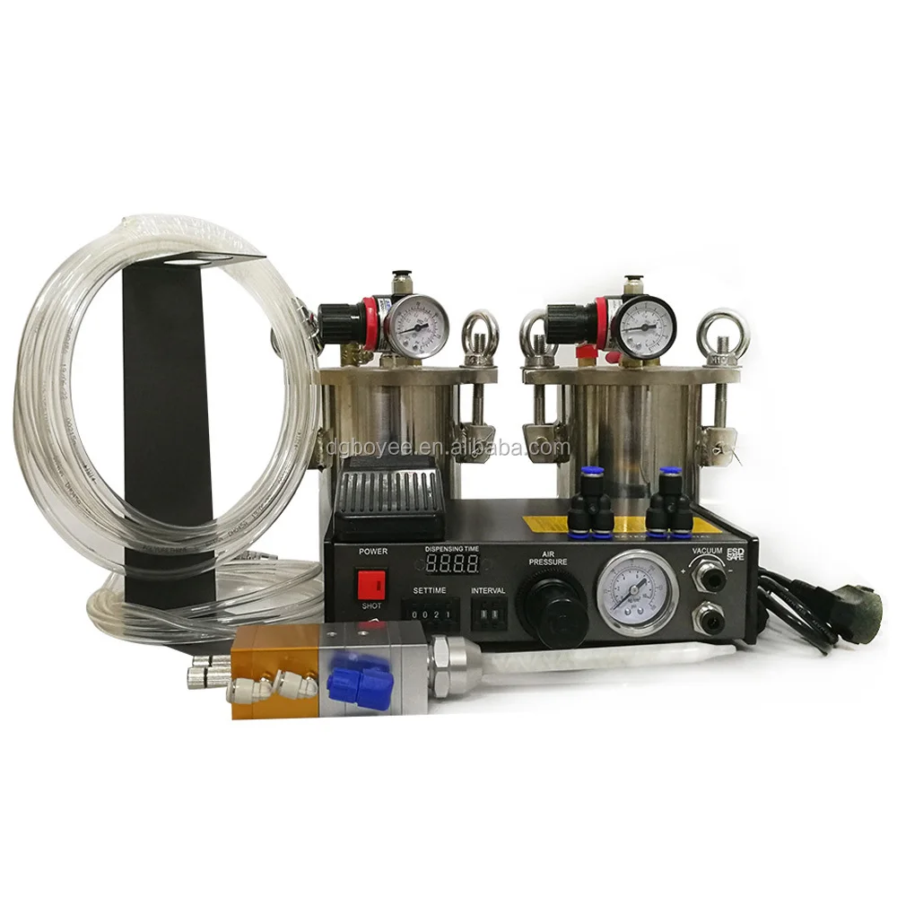 

Double-liquid AB glue automatic dispensing machine crystal glue doming dispensing machine