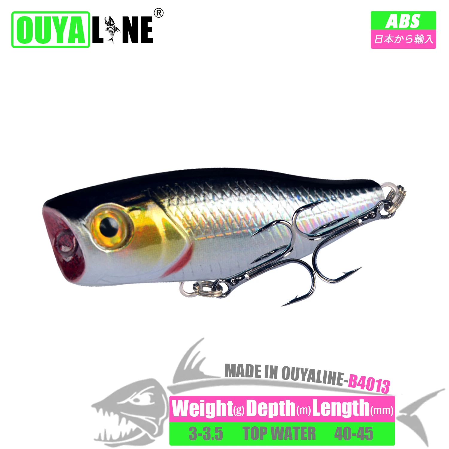 

New Popper Fishing Lure 3-3.5g 40-45mm Isca Artificial Floating Bait Wobblers Peche Accessoire Tackle Carp Leurre Angeln Zubehor