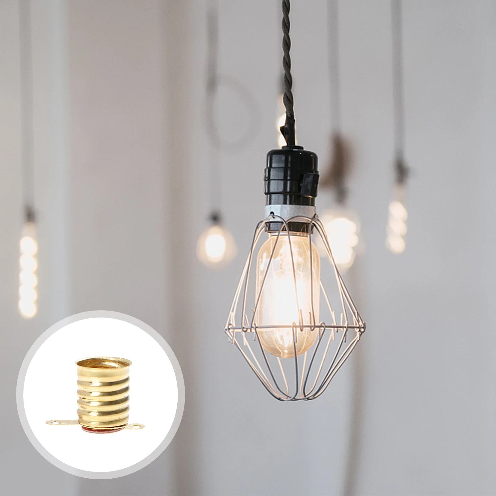 

25pcs Miniature Lamp Bases E10 Light Adapter E10 Lamp Base