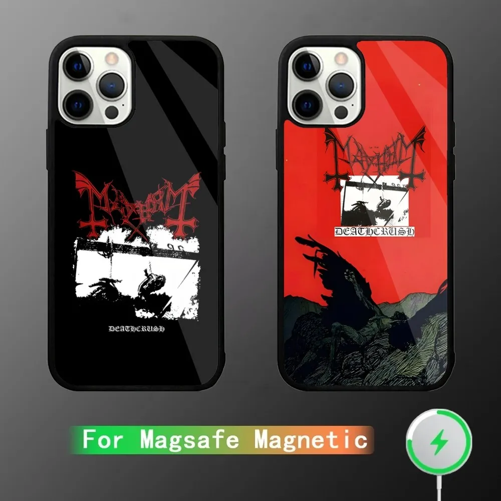 Mayhem Live In Leipzig Burzum Phone Case For iPhone 16 15 14 13 12 11 Plus Pro Max Mini Magsafe Magnetic Wireless Charging