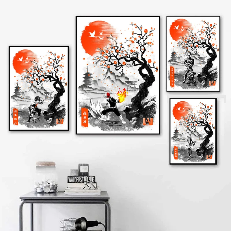 

My Hero Academia Deku Poster Anime BNHA Midoriya Izuku HD Print Canvas Painting Comics Wall Art Picture for Bedroom Home Decor