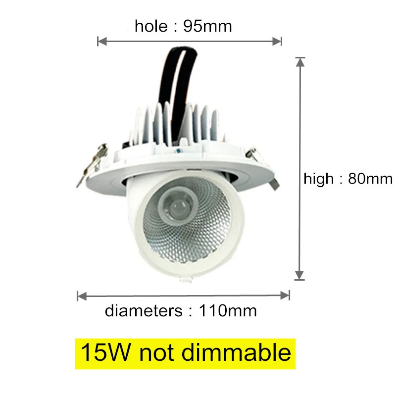 

Evelobin диммируемый потолочный светильник LED 10-30Вт 3000/4000/6000K