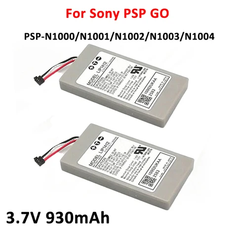 1 шт/2 шт 3,7 V 930mAh аккумуляторная батарея для Sony PSP GO PSP-N1000/N1001/N1002/N1003/N1004 батарея