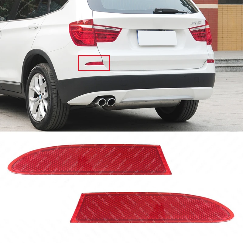

For BMW X3 F25 2011 2012 2013 Car Rear Bumper Brake Light SHell Tail Turn Signal Reflector Fog Lamp Cover