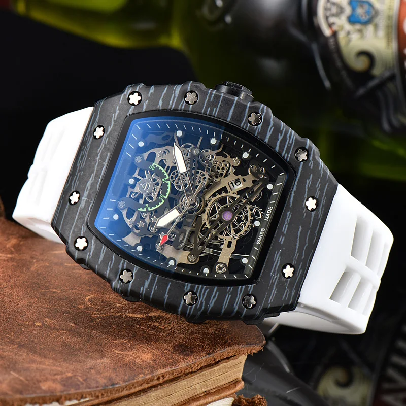 

President design automatic quartz watch bucket male sports casual Master wristwatch Men luxury fashion diamonds watches