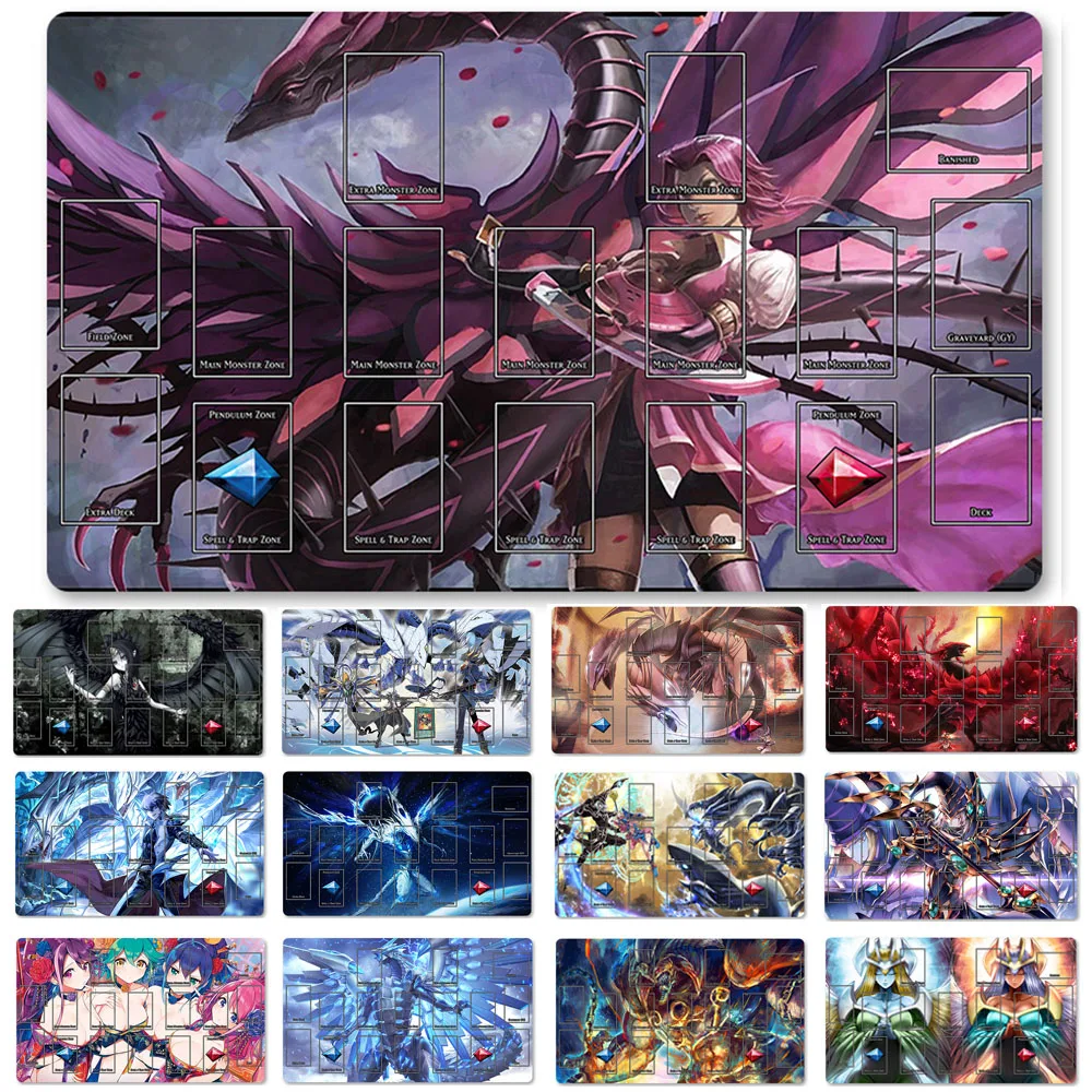 

Лидер продаж, игровой коврик OCG Blue-eyes Ultimate Dragon Dark, волшебный поединок, игровые коврики для монстров, совместимые с YuGiOh TCG + бесплатная сумка...