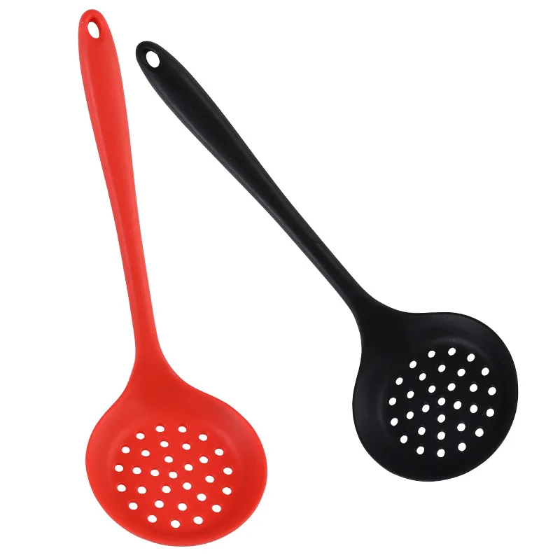 

Long Handle Silicone Colander Mesh Oil Strainer Skimmer Non-Stick Pan Fry Food Strainer Scoop Potato Garlic Press Kitchen Tools