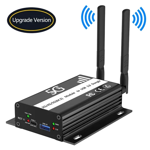 Адаптер M.2 NGFF Key B — USB 3.0 со слотом для SIM-карты M2 — USB Wi-Fi Dongle Дополнительный источник питания Поддержка модуля Wi-Fi 3G/4G/5G