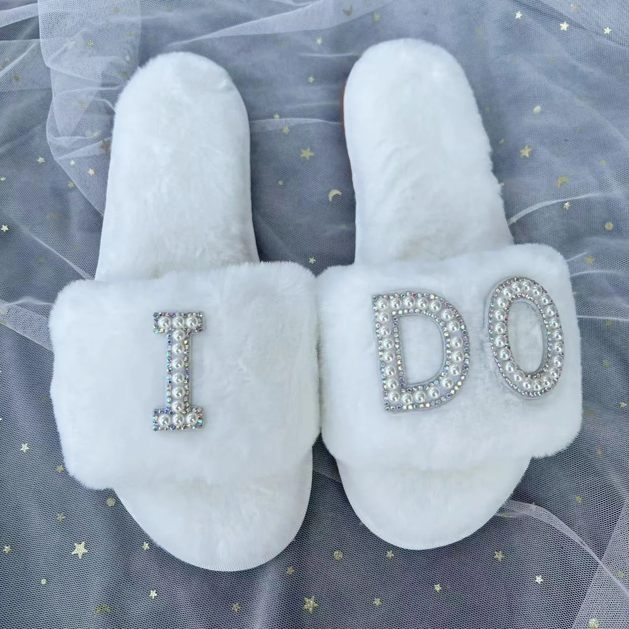 

I do Slippers Bridal Shower Wedding Engagement Honeymoon trip Bachelorette hen Party girls weekend bride to be decoration Gift